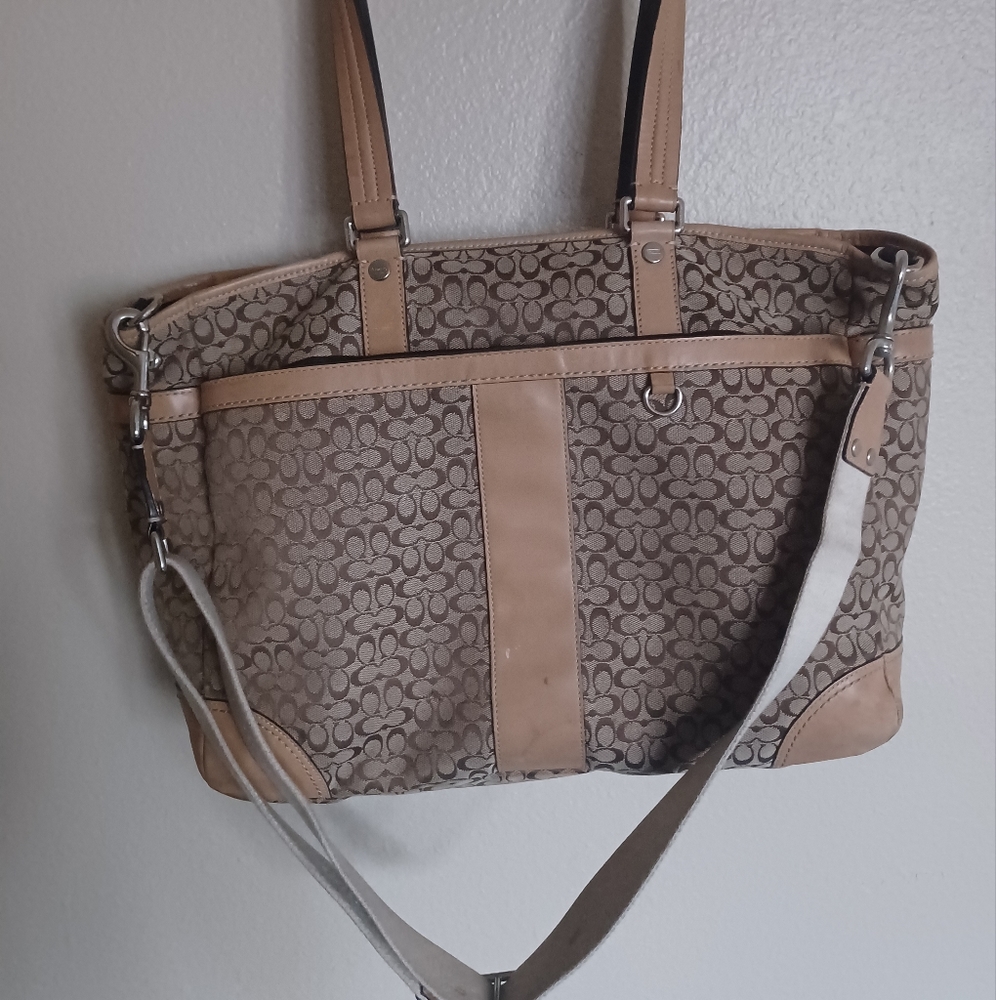 Authentic coach tote/ diaper bag